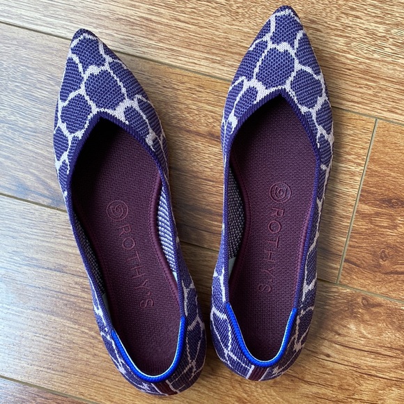 Rothy’s The Point Giraffe Violet Purple size 6.5 EUC - Picture 2 of 8